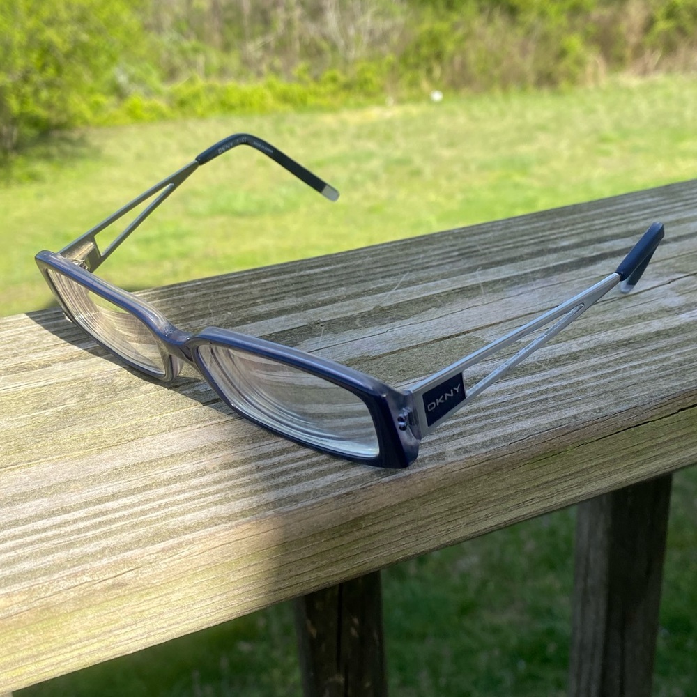 Dkny Blue Glasses Frames Rectangular 52[]15 135 D… - image 7